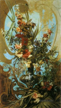 Grosses blumenstuck flor Hans Makart Pinturas al óleo
